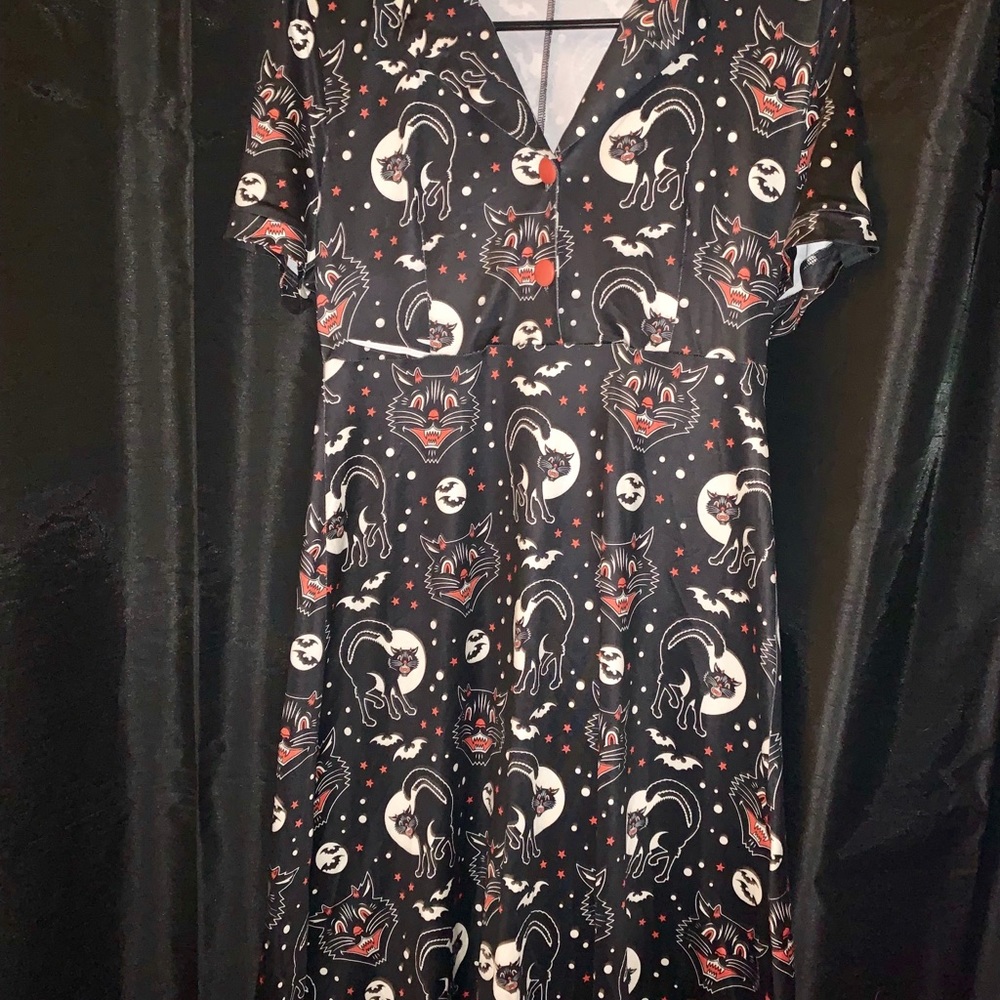 Vintage Beistle Halloween print dress